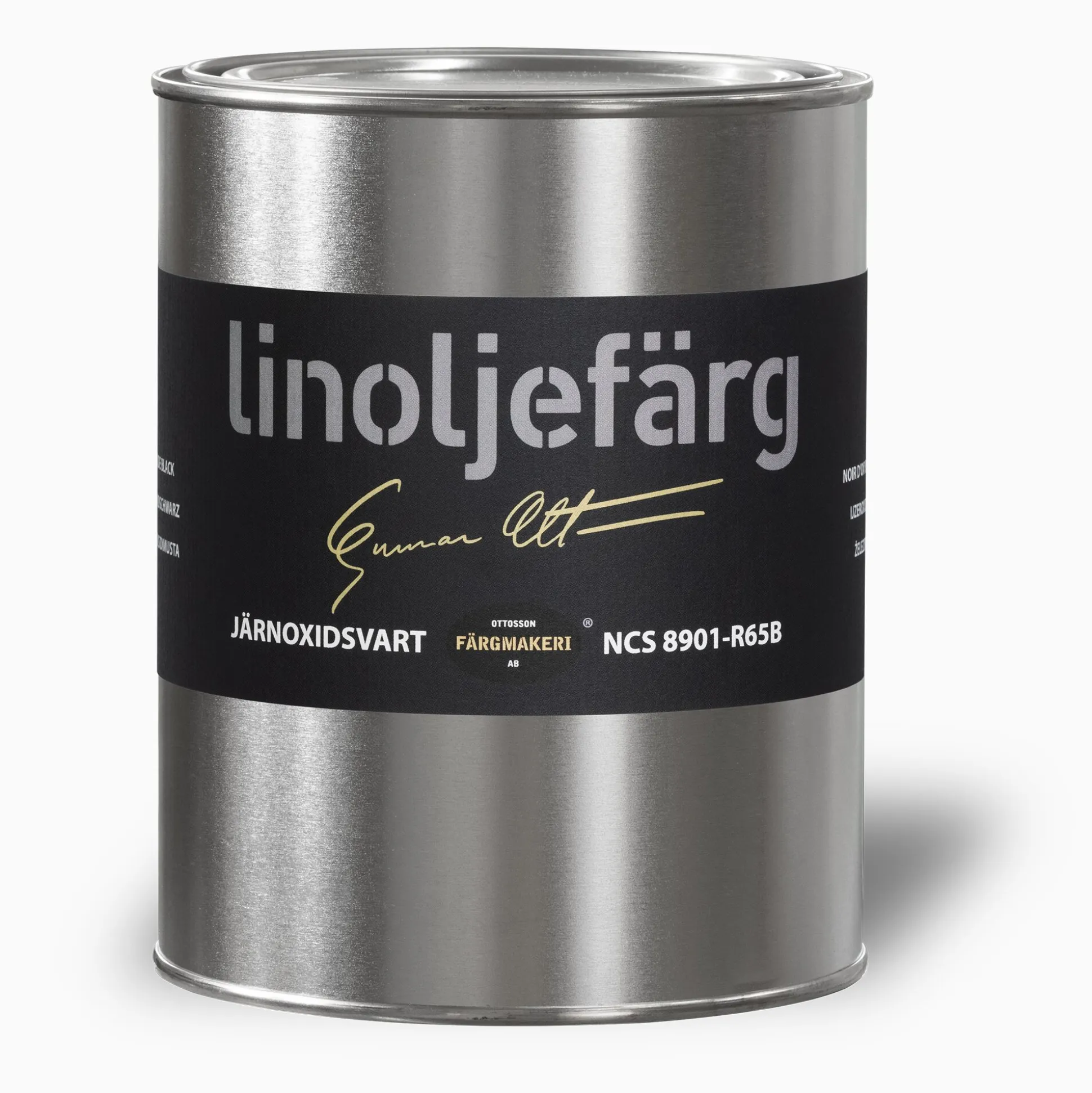 Järnoxidsvart linoljefärg 500 ml