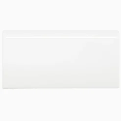 Kakel Folkhemmet avslut långsida 15x7,5 cm Vit