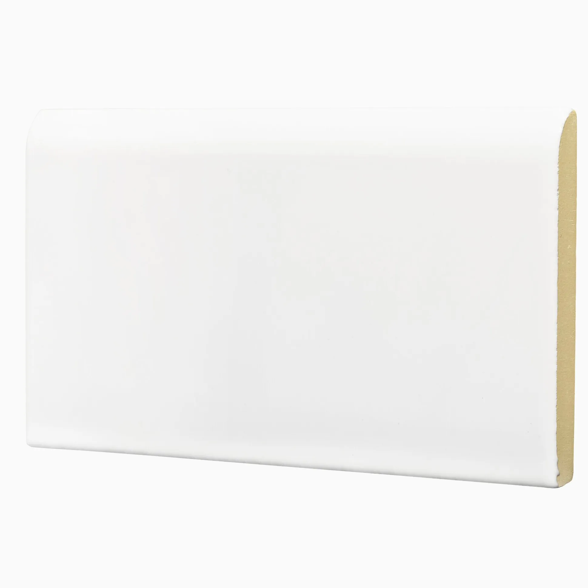 Kakel Folkhemmet avslut långsida 15x7,5 cm Vit