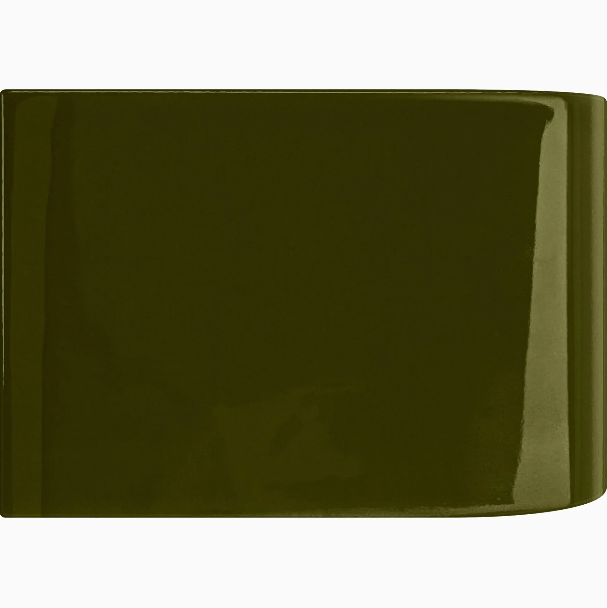 Kakel H&E Smith Subway Half Tile utvändig kantbåge Snowdrop