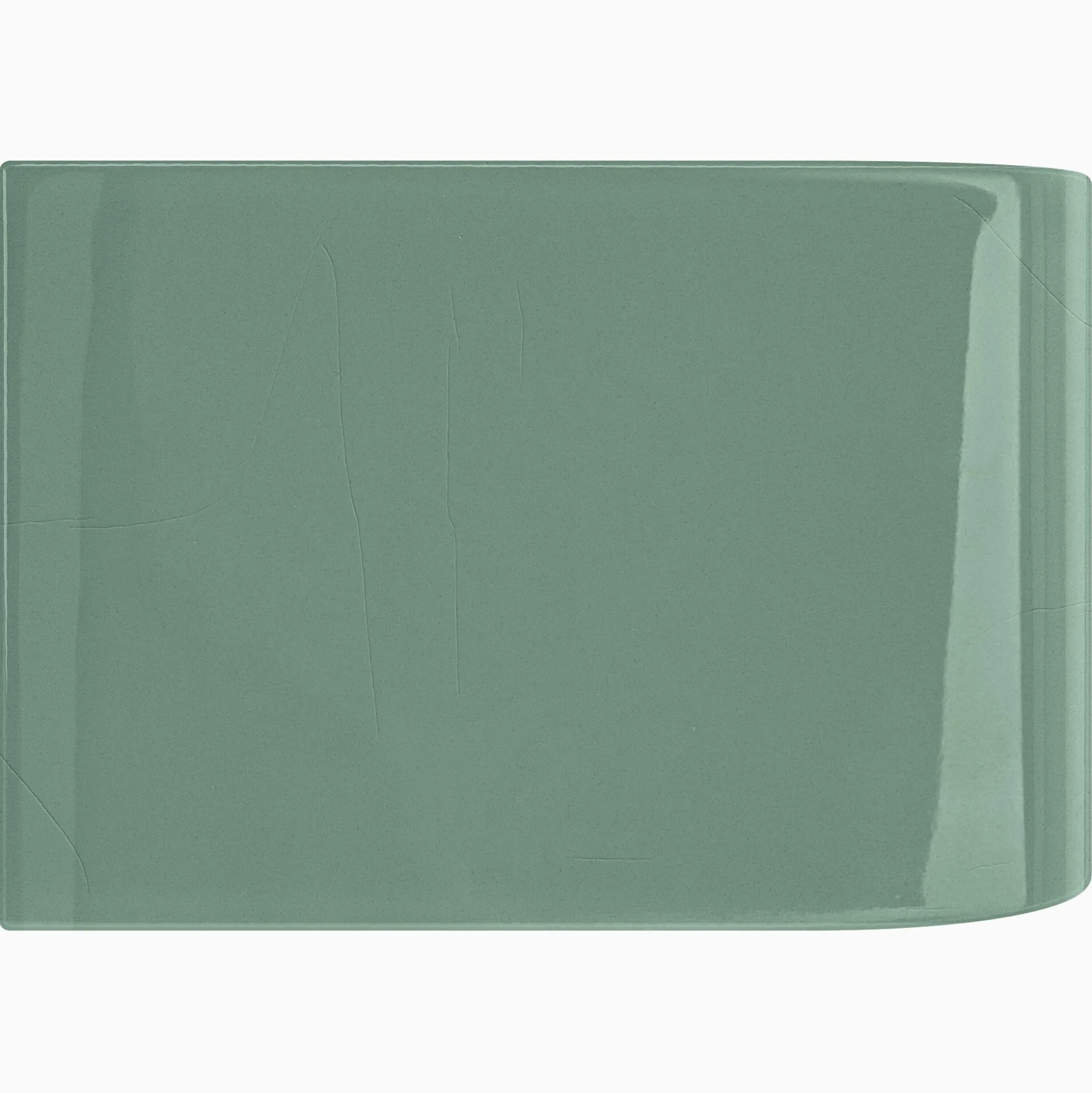 Kakel H&E Smith Subway Half Tile utvändig kantbåge Snowdrop