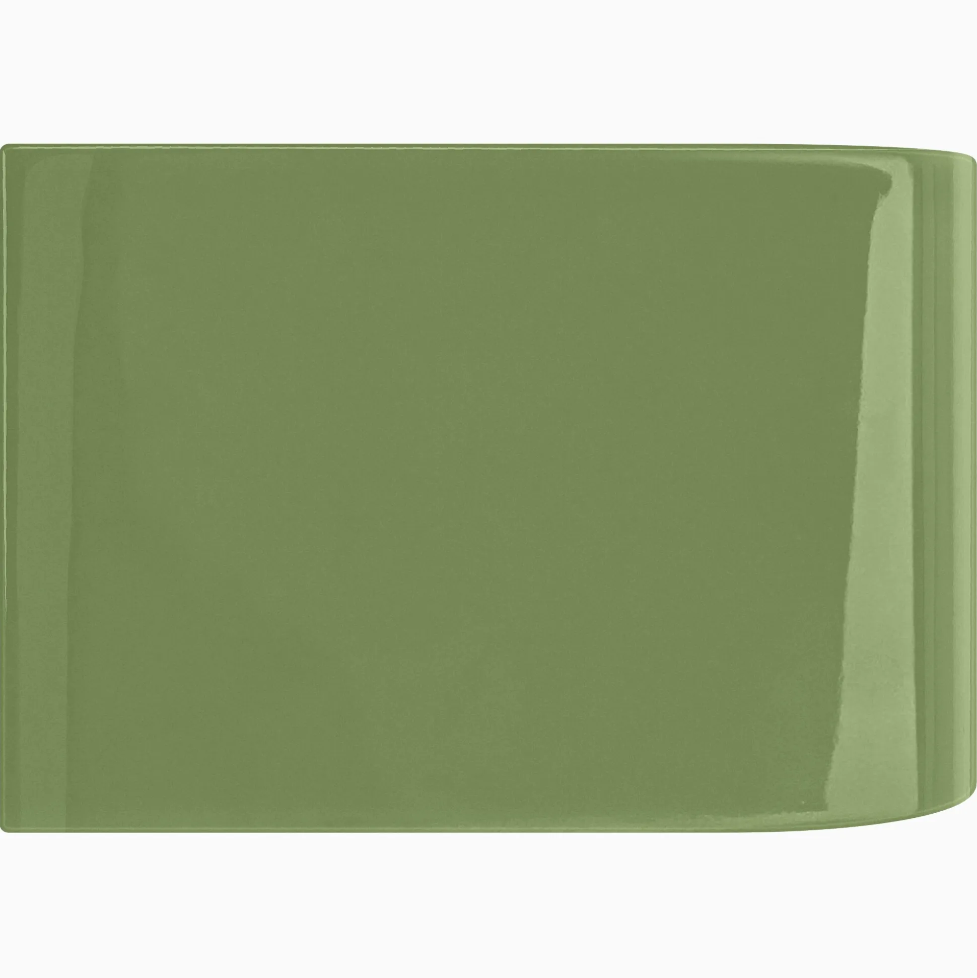 Kakel H&E Smith Subway Half Tile utvändig kantbåge Snowdrop