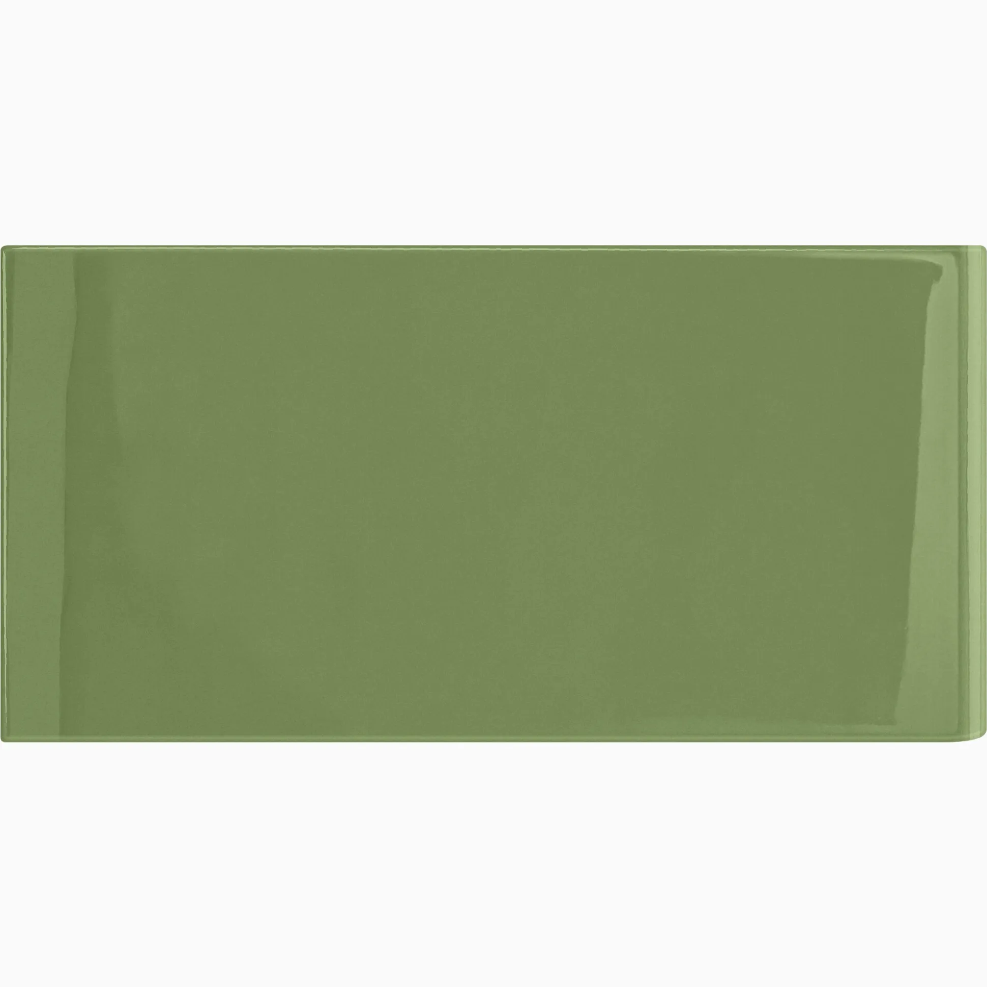 Kakel H&E Smith Subway Half Tile avslut kortsida Snowdrop