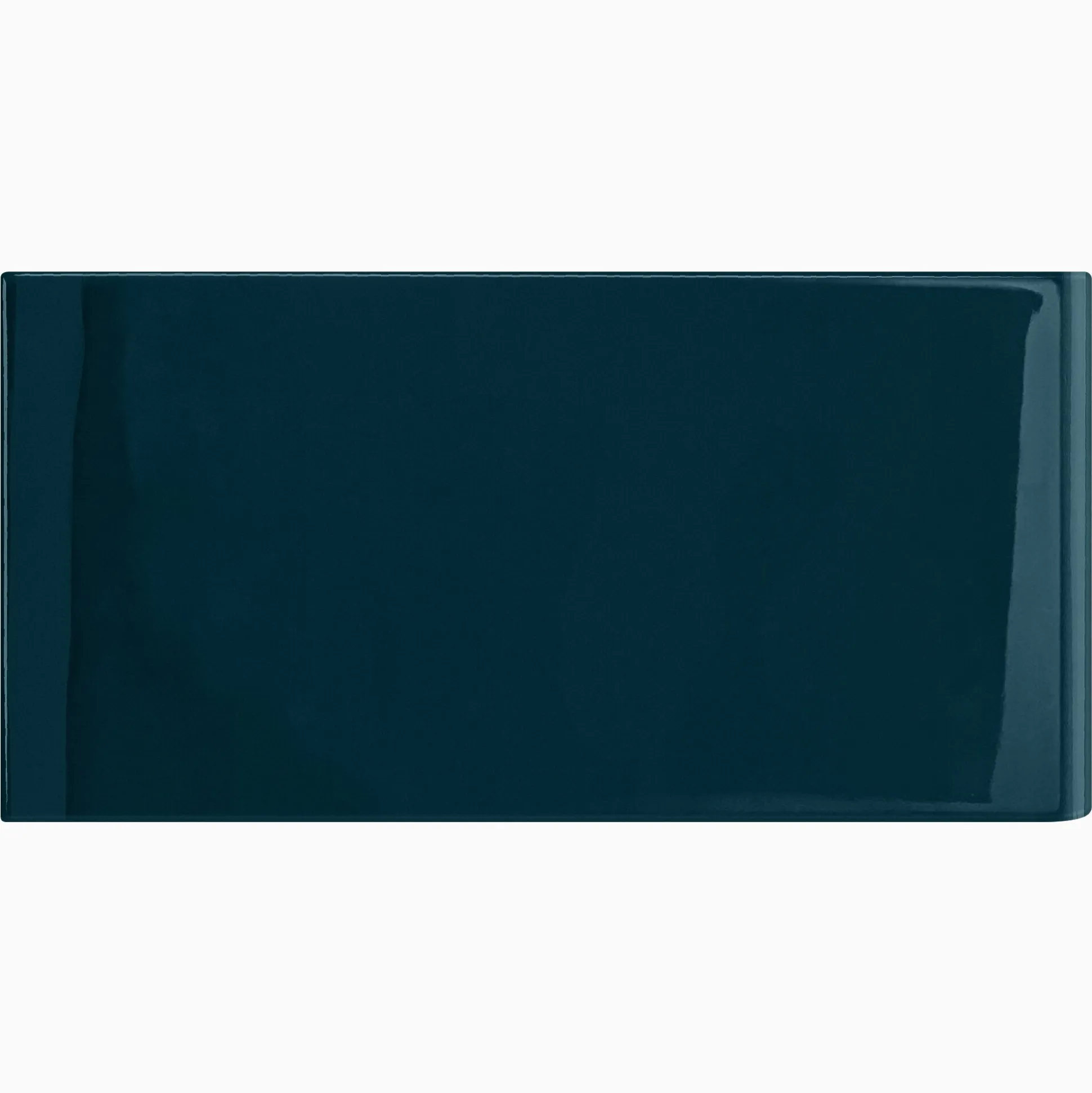 Kakel H&E Smith Subway Half Tile avslut kortsida Snowdrop