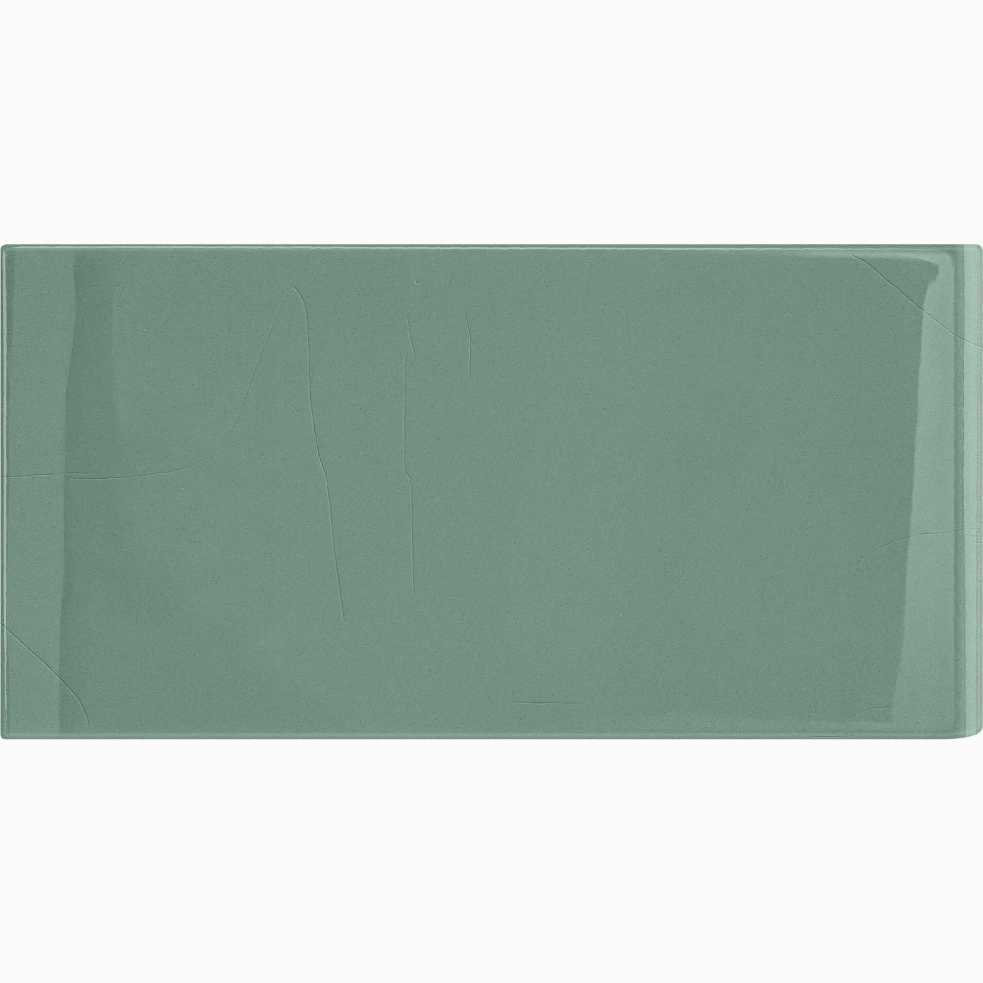 Kakel H&E Smith Subway Half Tile avslut kortsida Snowdrop