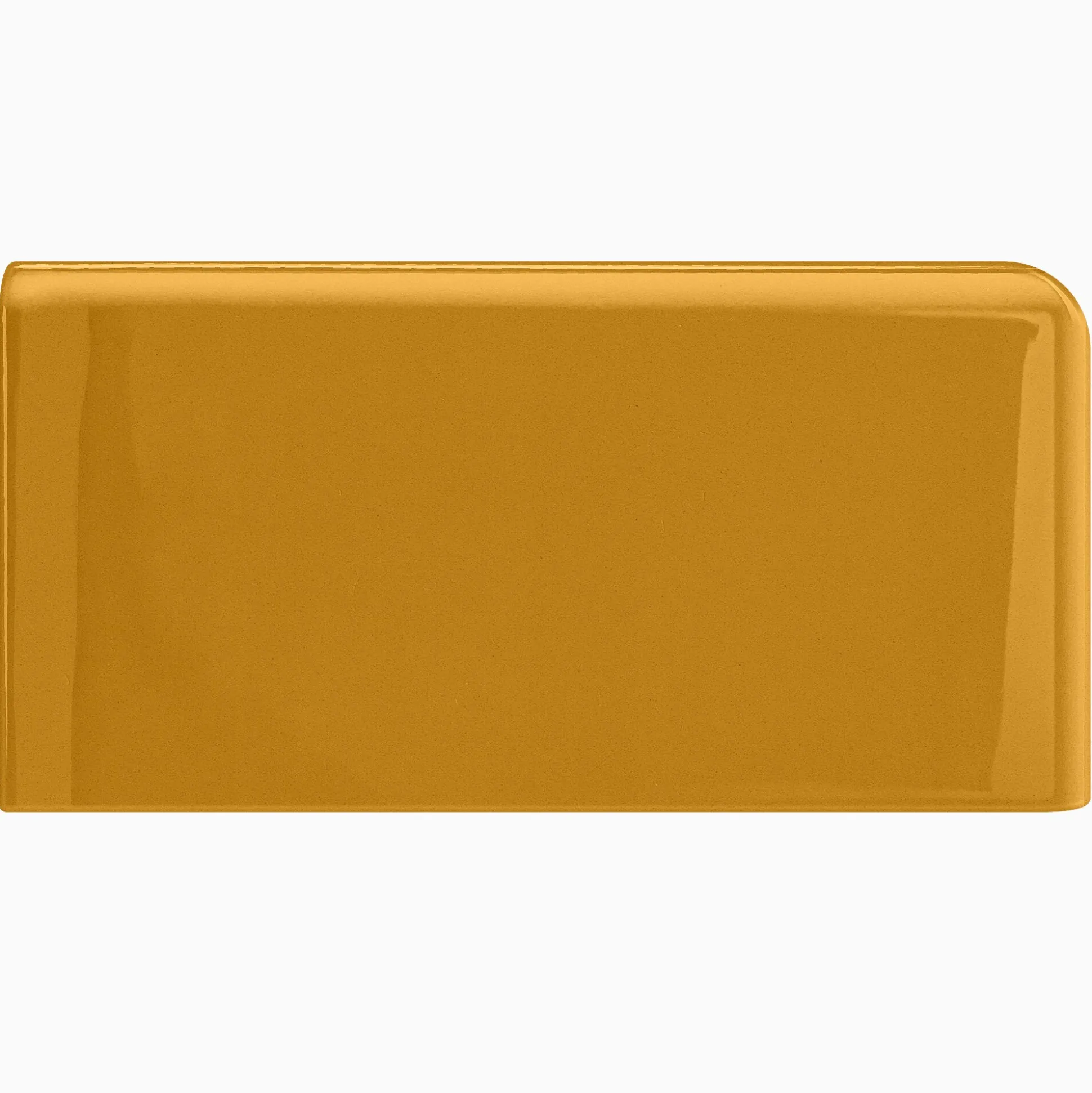 Kakel H&E Smith Subway Half Tile hörnavslut höger Snowdrop
