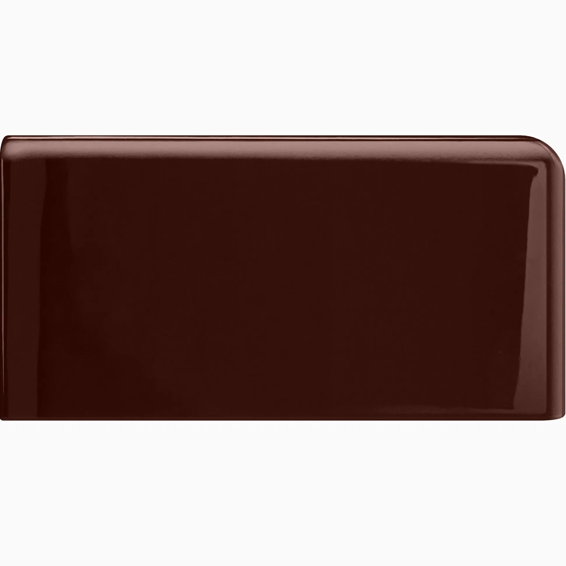 Kakel H&E Smith Subway Half Tile hörnavslut höger Snowdrop