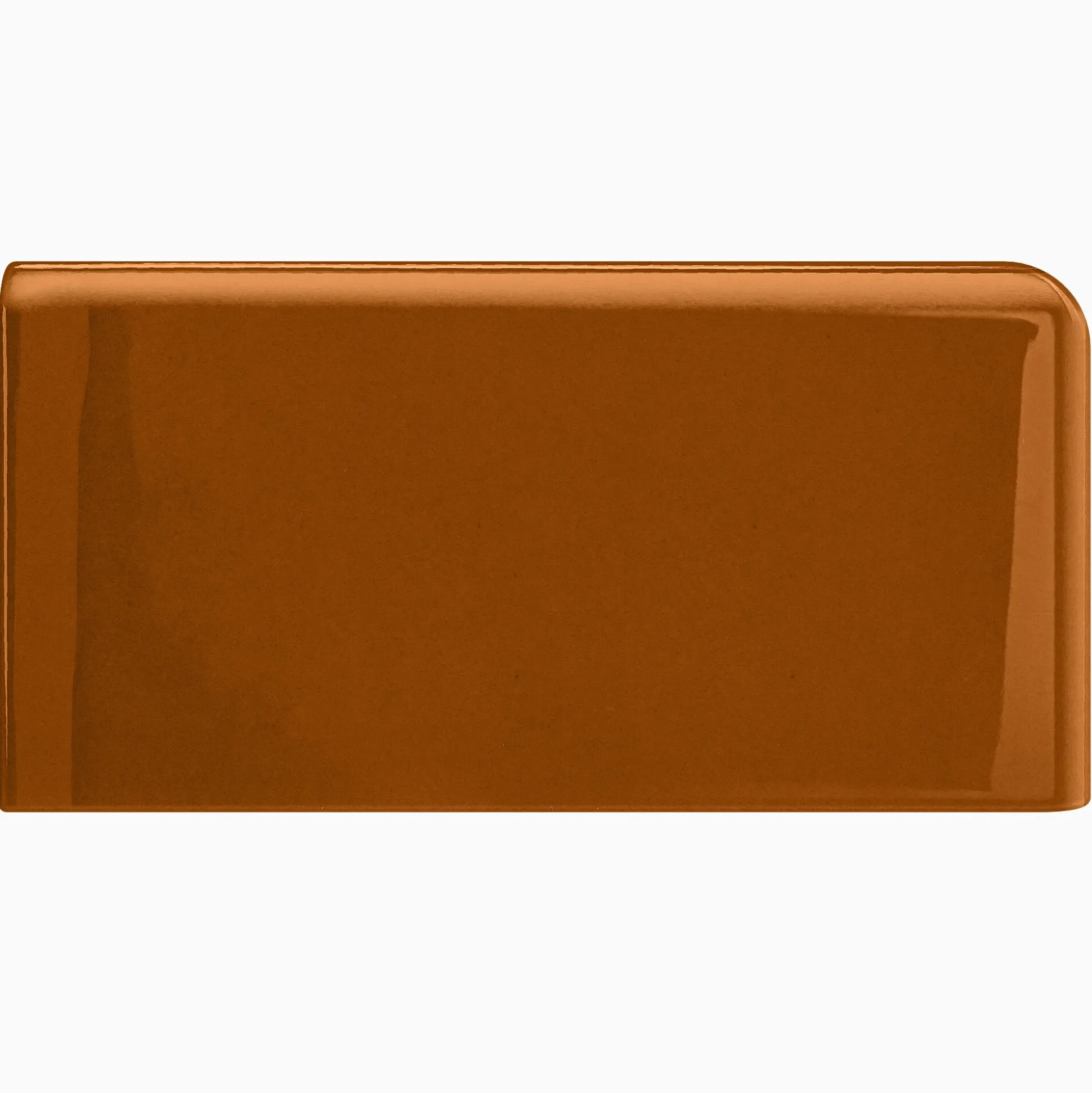 Kakel H&E Smith Subway Half Tile hörnavslut höger Snowdrop
