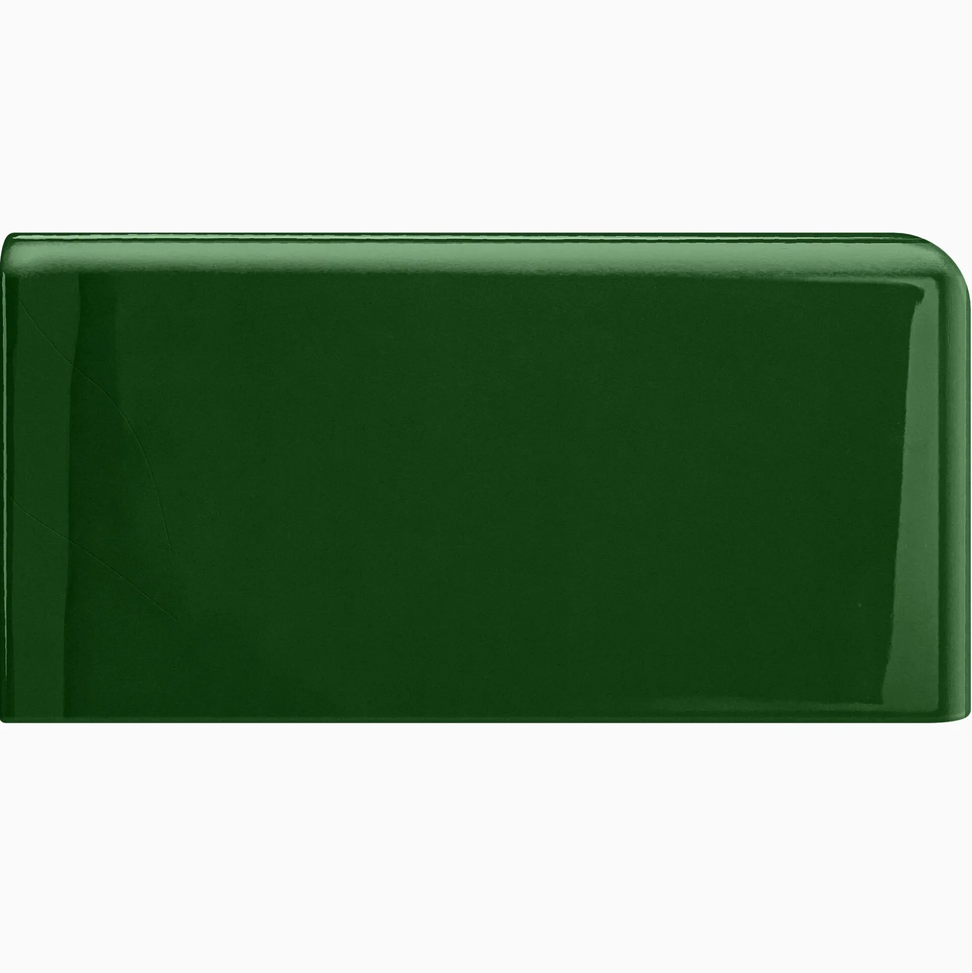 Kakel H&E Smith Subway Half Tile hörnavslut höger Snowdrop