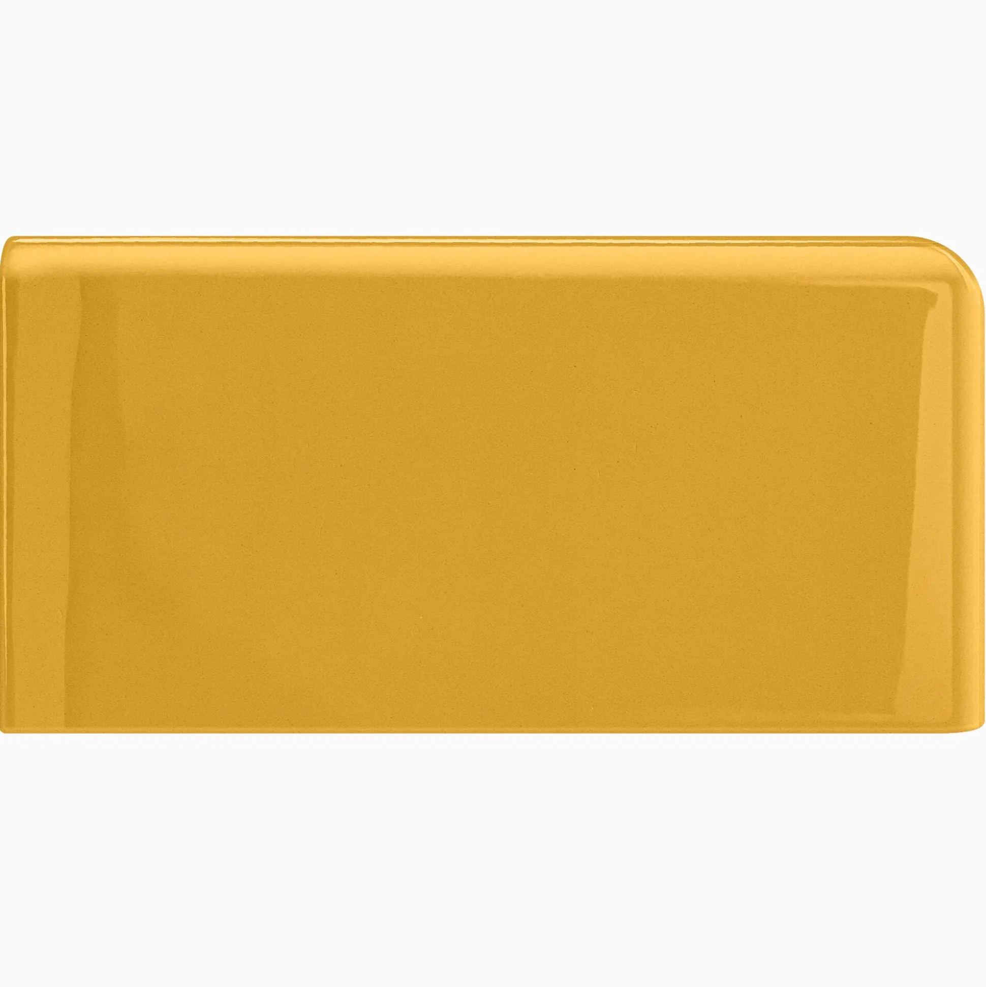 Kakel H&E Smith Subway Half Tile hörnavslut höger Snowdrop