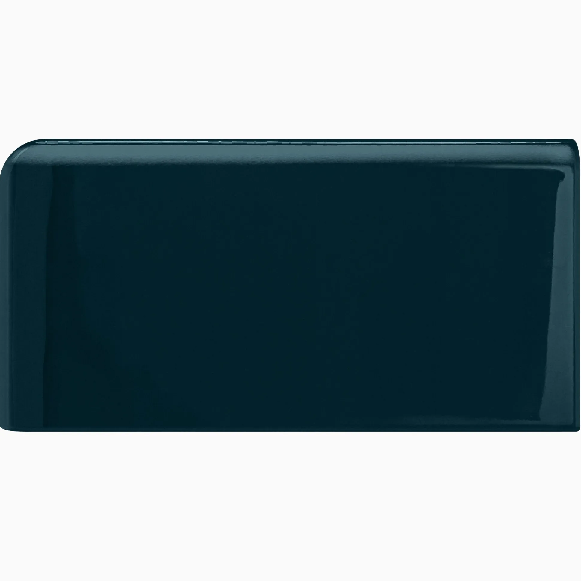 Kakel H&E Smith Subway Half Tile hörnavslut vänster Snowdrop