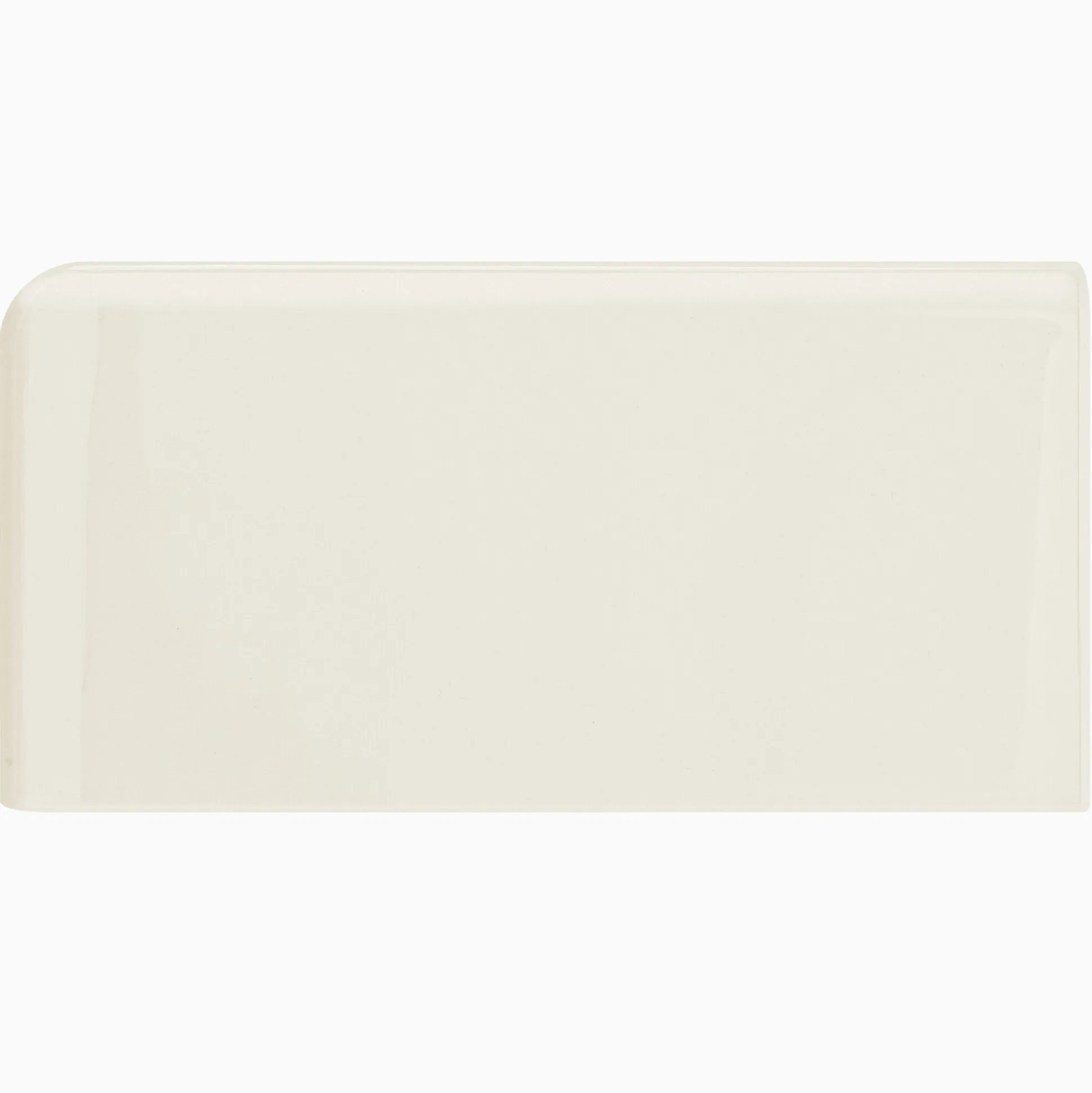Kakel H&E Smith Subway Half Tile hörnavslut vänster Snowdrop