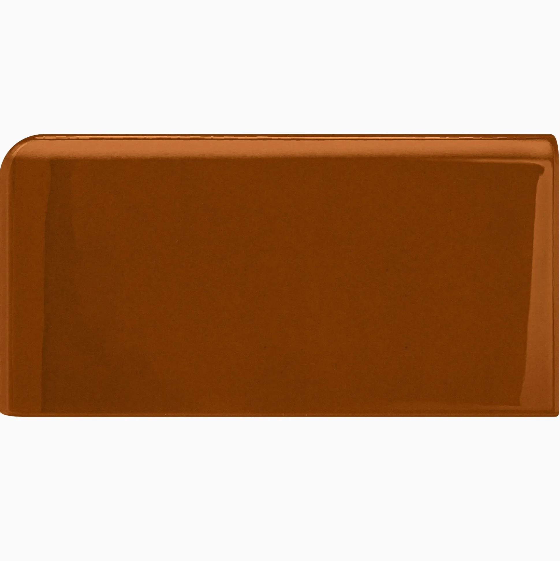 Kakel H&E Smith Subway Half Tile hörnavslut vänster Snowdrop