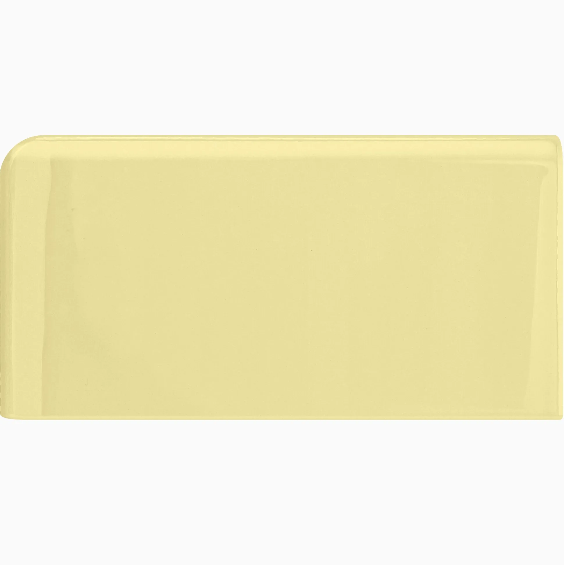 Kakel H&E Smith Subway Half Tile hörnavslut vänster Snowdrop