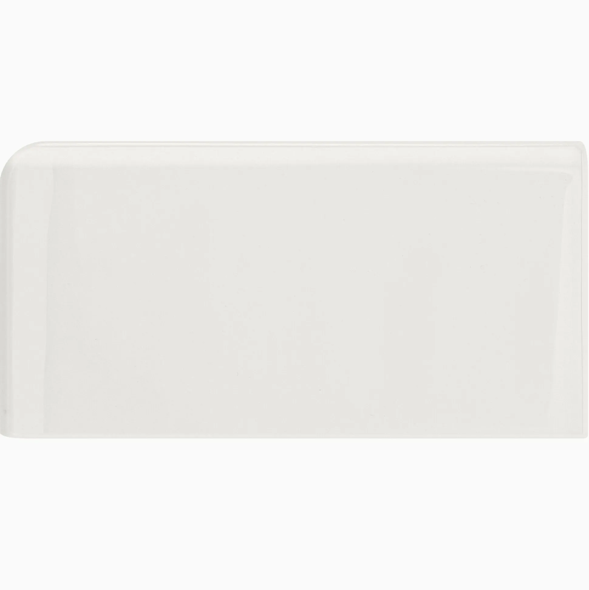 Kakel H&E Smith Subway Half Tile hörnavslut vänster Snowdrop