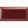 Kakel Metro Half Tile 15x7,5 cm Burgundy