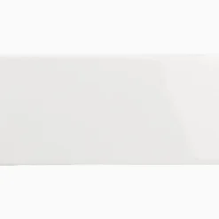 Kakel Subway Half Tile avslut långsida 15x7,5 cm Brilliant White