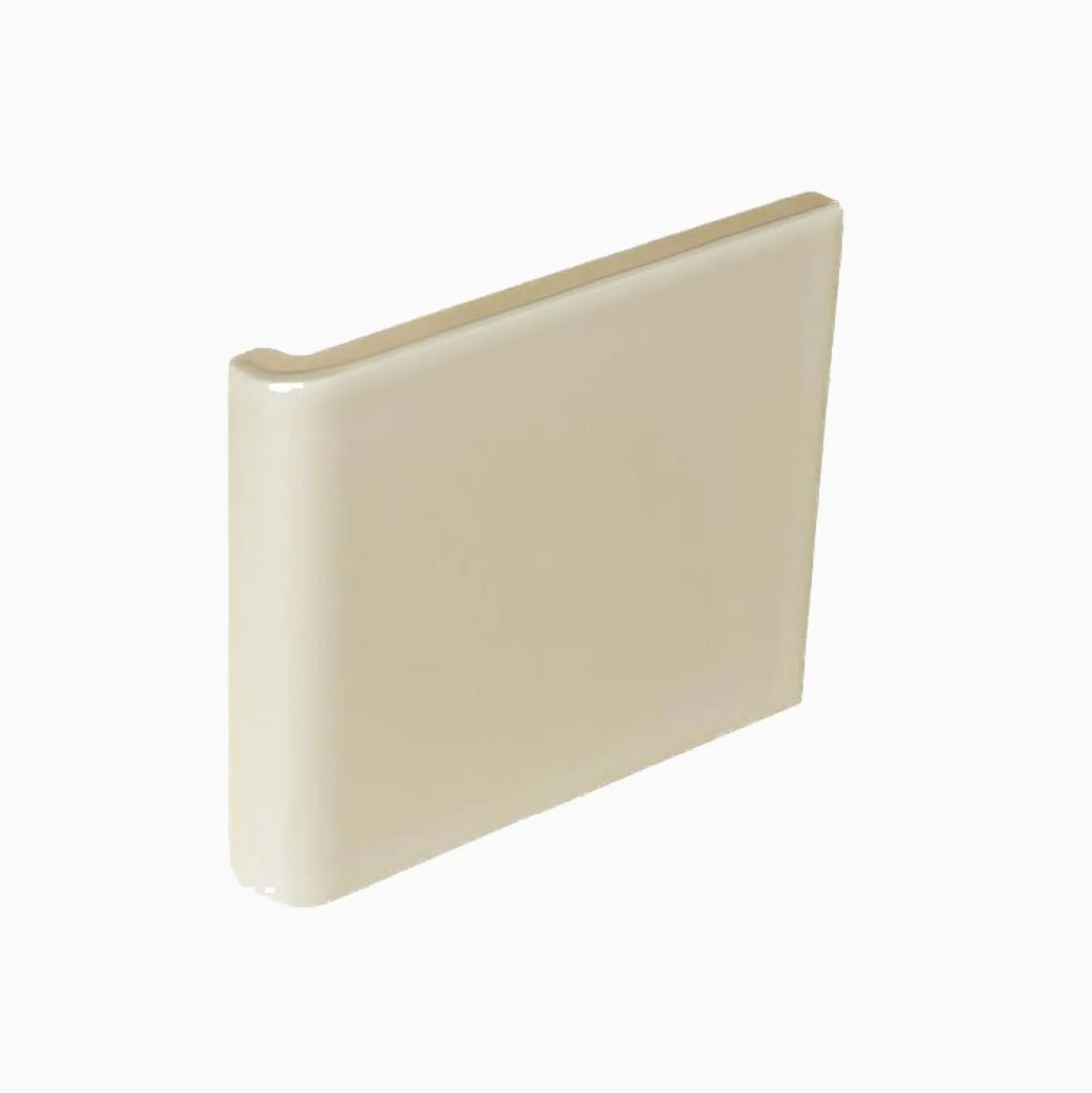 Kakel Subway Half Tile utvändigt hörn County White