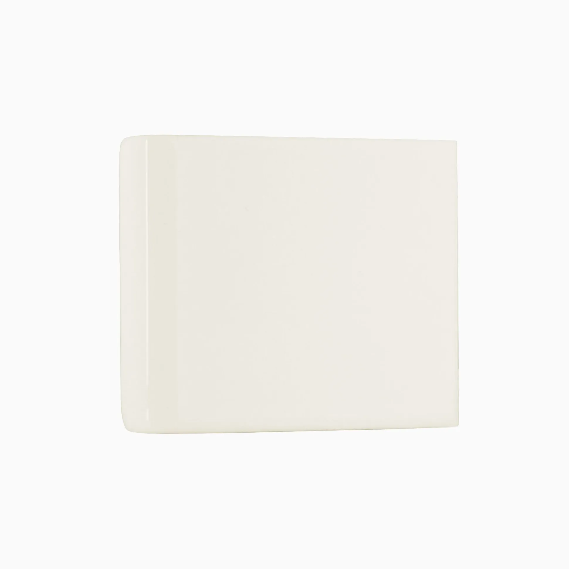 Kakel Subway Half Tile utvändigt hörn County White
