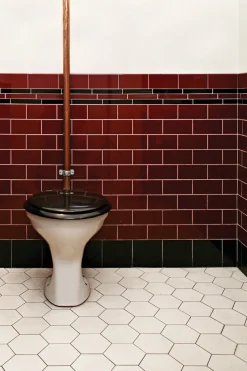 Kakel Subway Half Tile 15x7,5 cm Burgundy