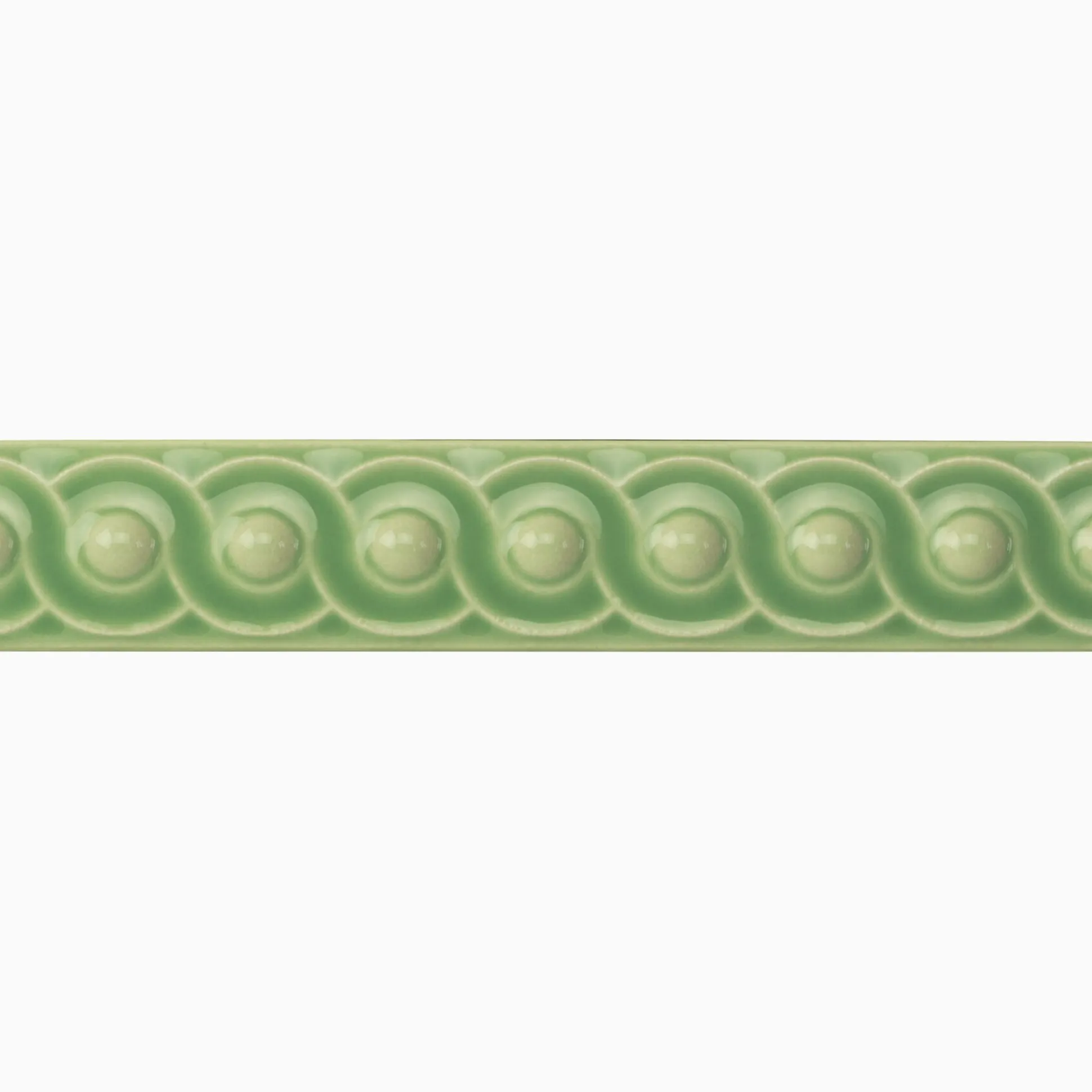 Kakellist Scroll Palm Green