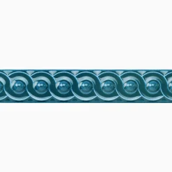 Kakellist Scroll Baroque Blue