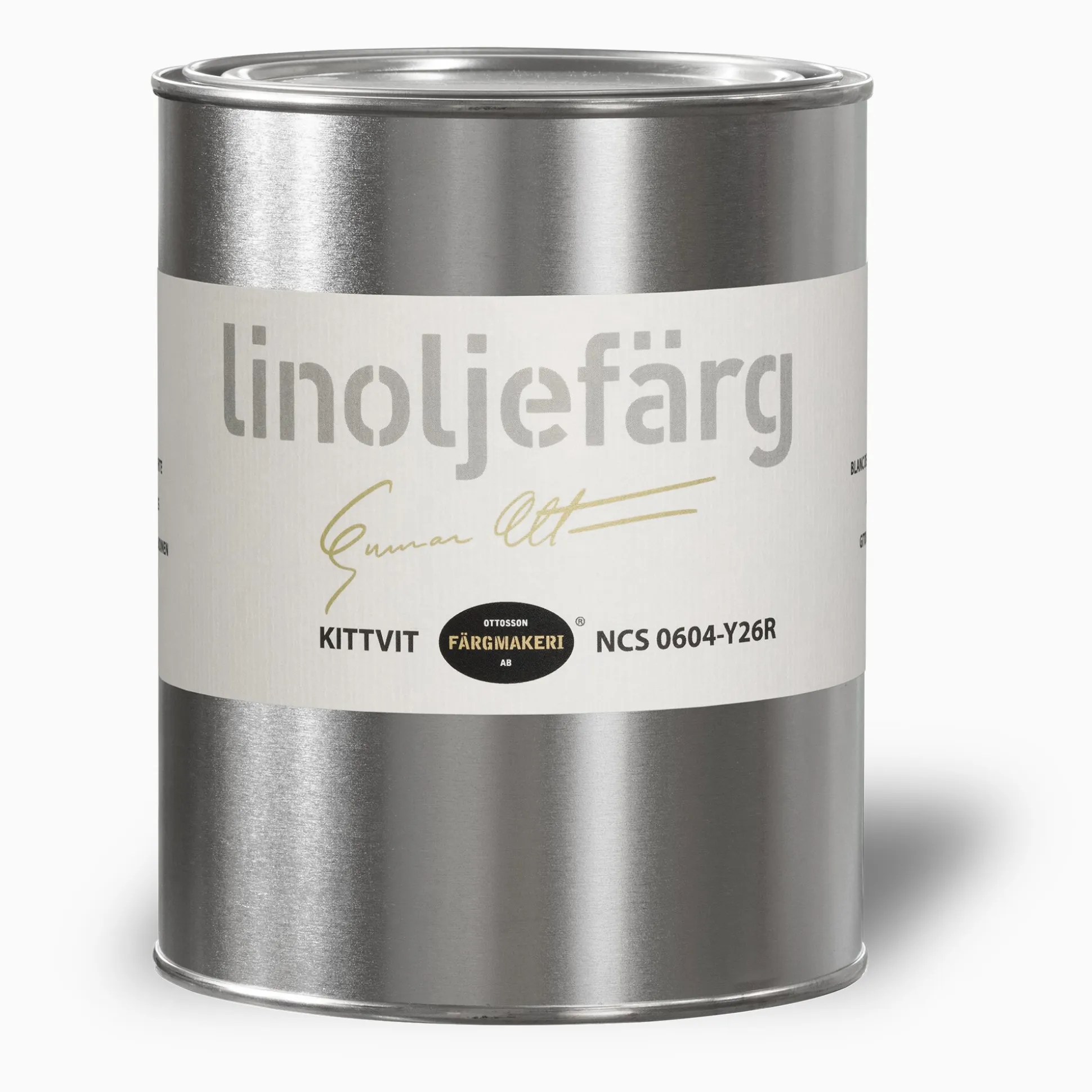Kittvit linoljefärg provburk