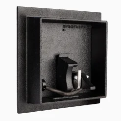 Klaffventil 150 mm svart
