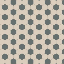 Klinker granitkeramik mönster Viken hexagon grön/vit