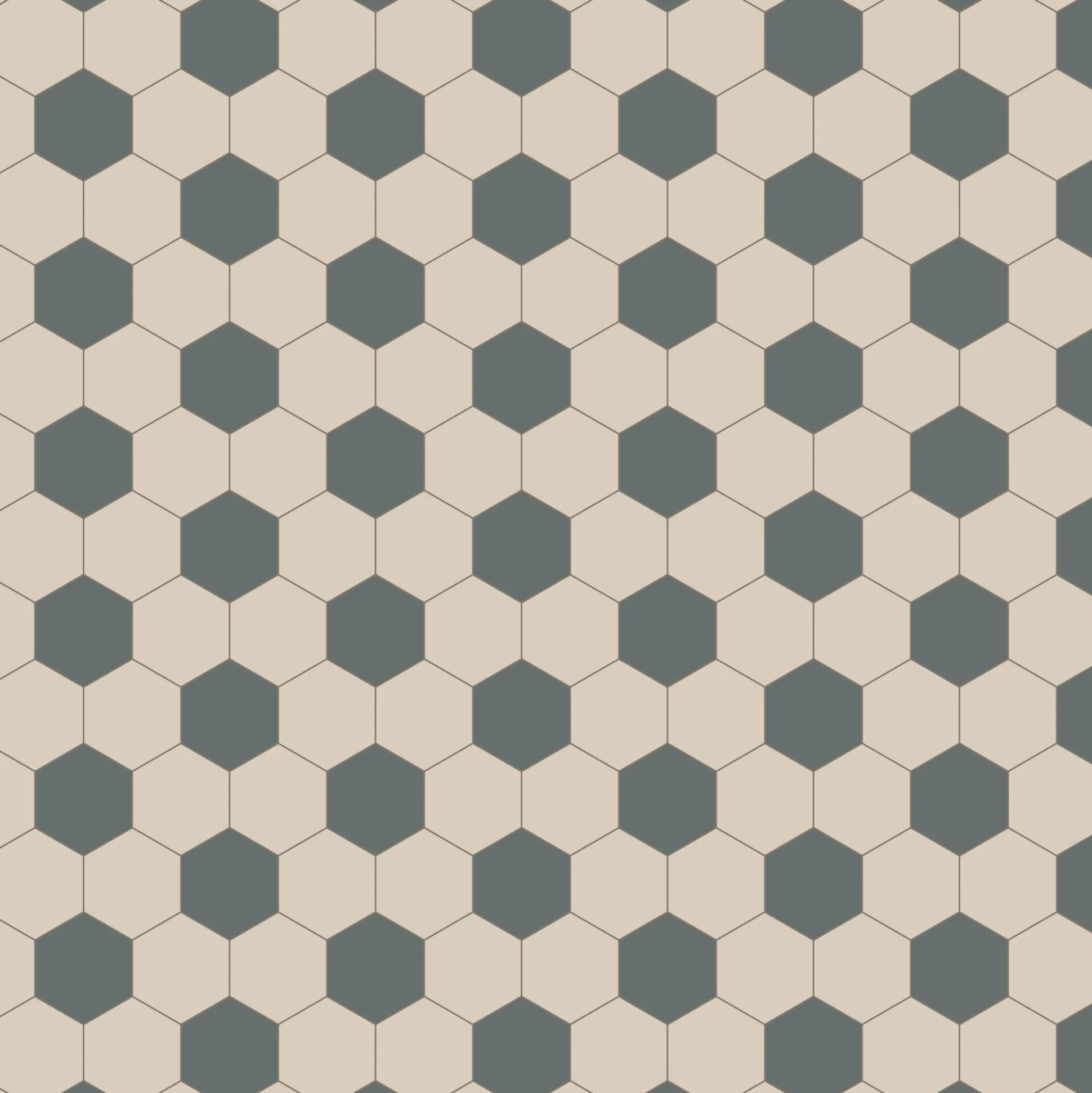 Klinker granitkeramik mönster Viken hexagon grön/vit