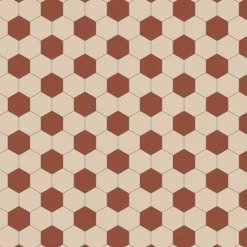 Klinker Victorian Floor Tiles mönster Barcelona Red / White