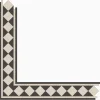 Klinker Victorian Floor Tiles bård Melville Black/Dover White