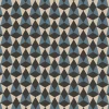 Klinker Victorian Floor Tiles mönster Worthing Blue / Black / White