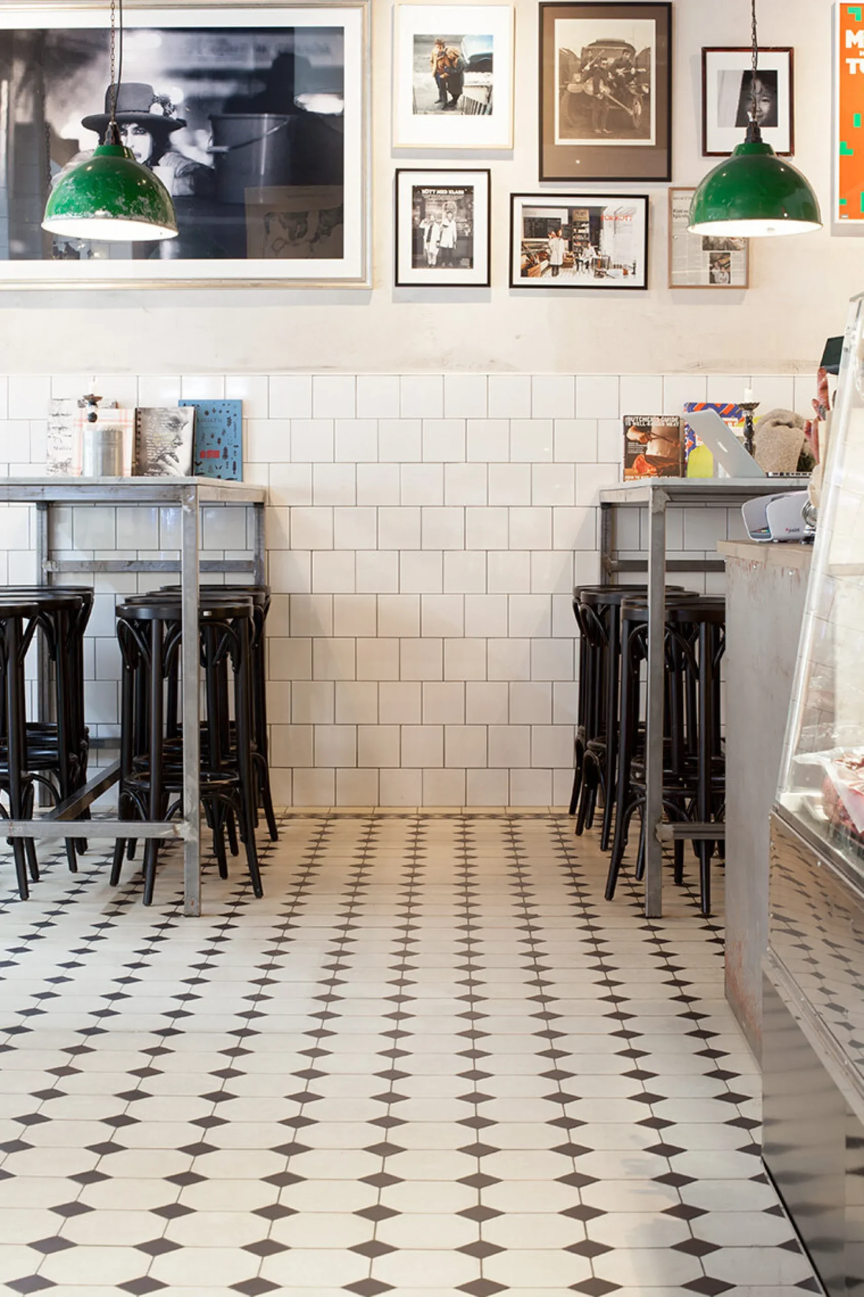 Klinker Victorian Floor Tiles mönster York White / Black