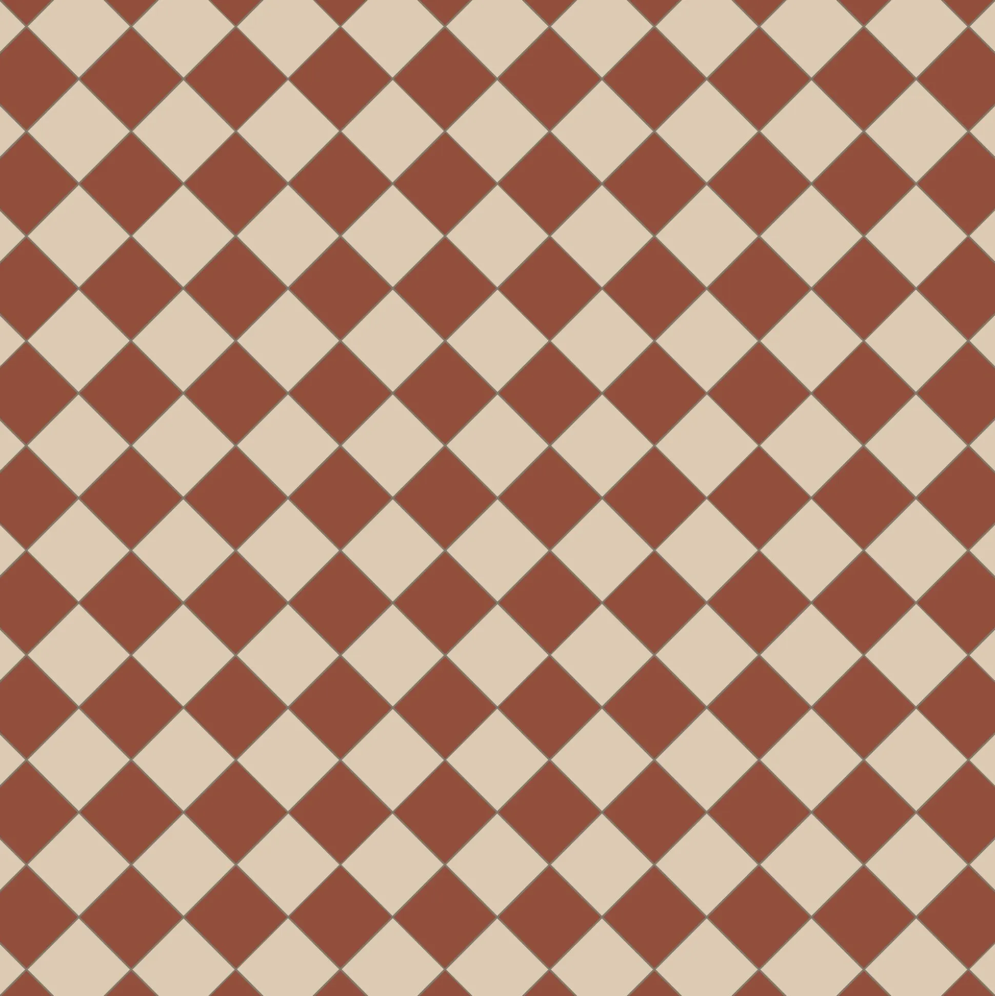 Klinker Victorian Floor Tiles mönster Funkis Red / White