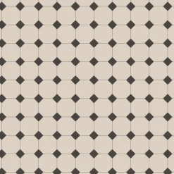 Klinker Victorian Floor Tiles mönster York Dover White / Black