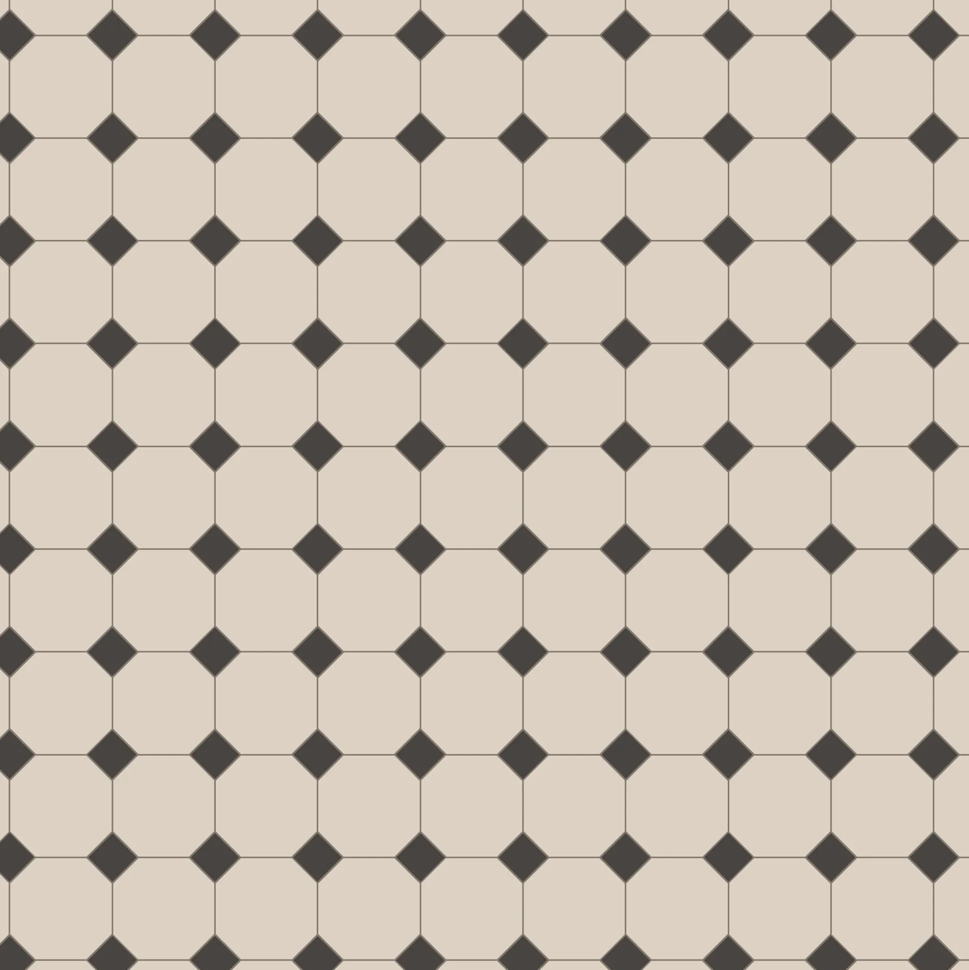 Klinker Victorian Floor Tiles mönster York Dover White / Black