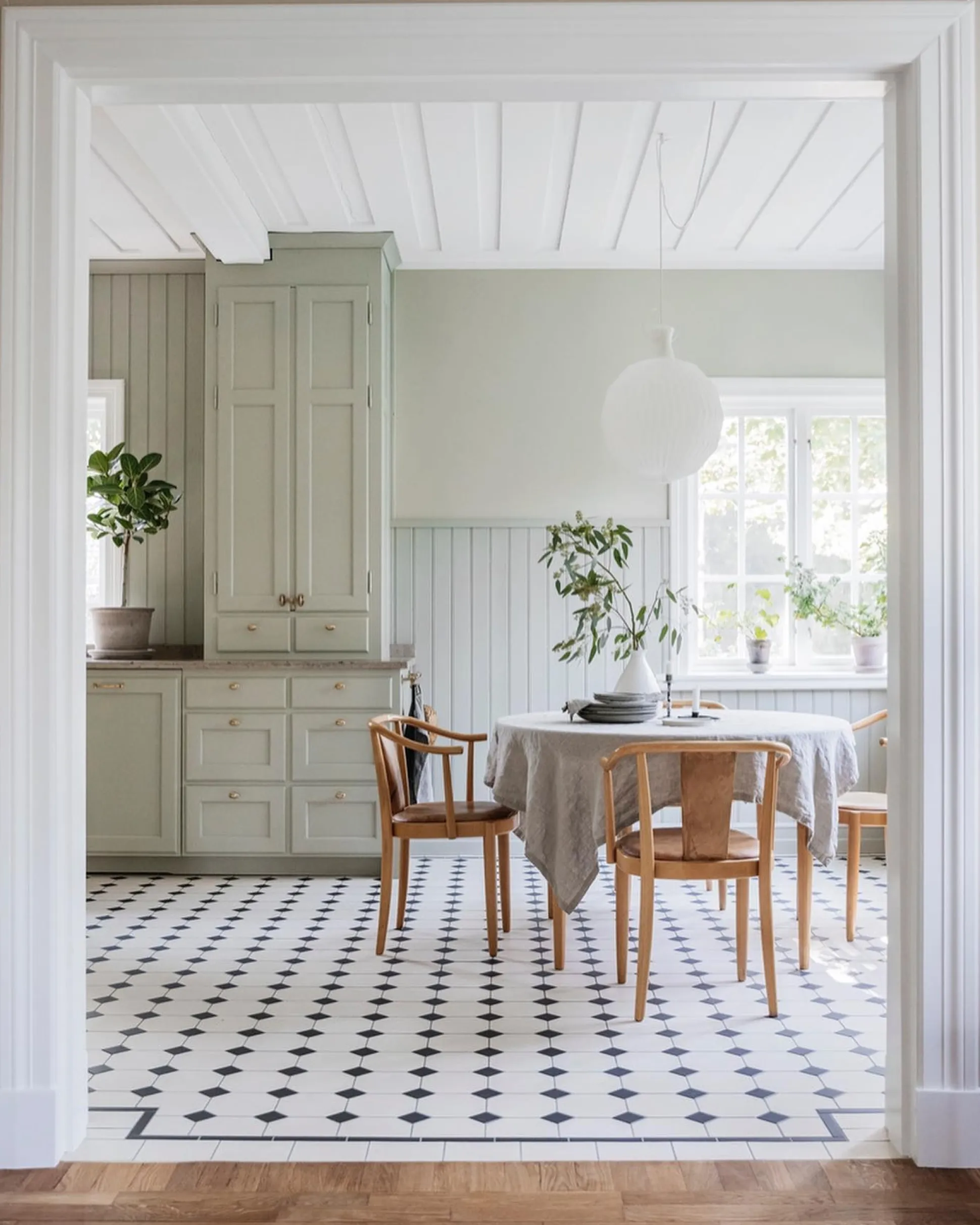 Klinker Victorian Floor Tiles mönster York Dover White / Black