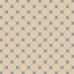 Klinker Victorian Floor Tiles mönster York White / Grey