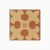 Klinker Victorian Floor Tiles mönstrad Gordon Buff on Red
