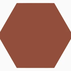 Klinker Victorian Floor Tiles hexagon 21 cm Red