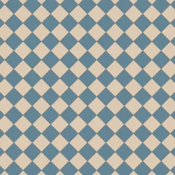 Klinker Victorian Floor Tiles mönster Funkis Blue / White