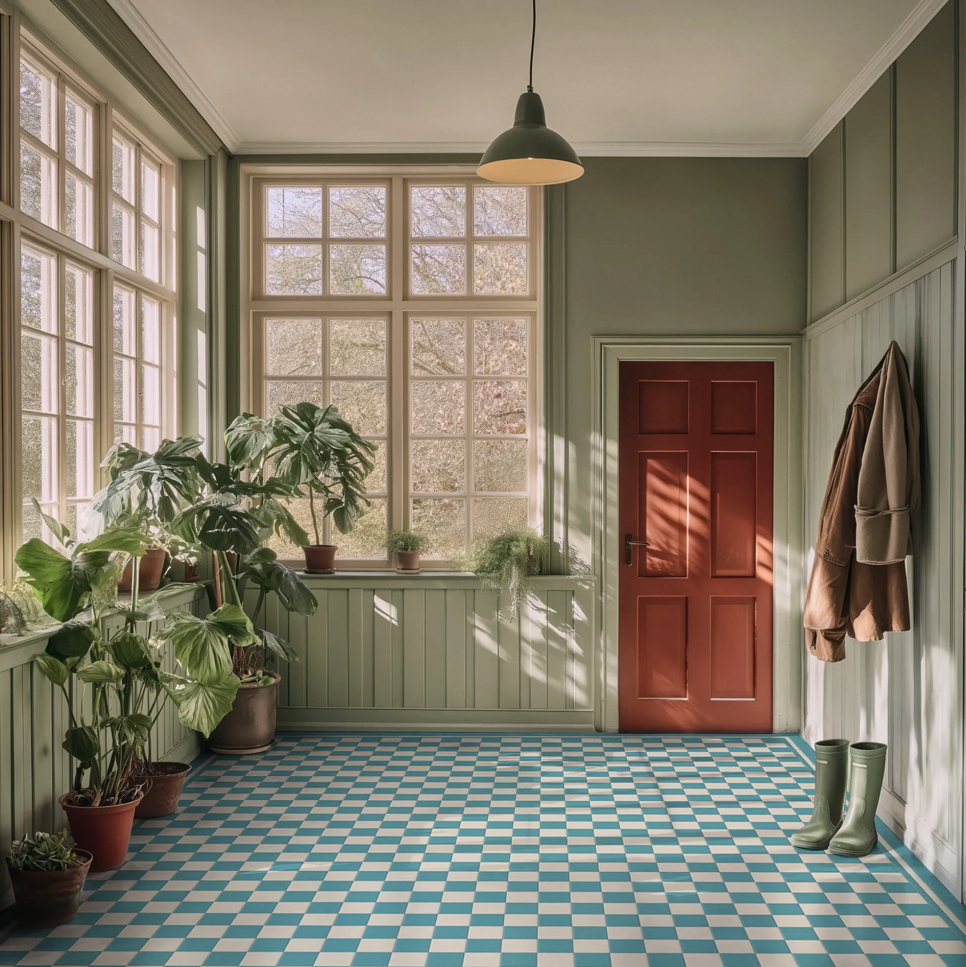 Klinker Victorian Floor Tiles mönster Funkis Blue / White