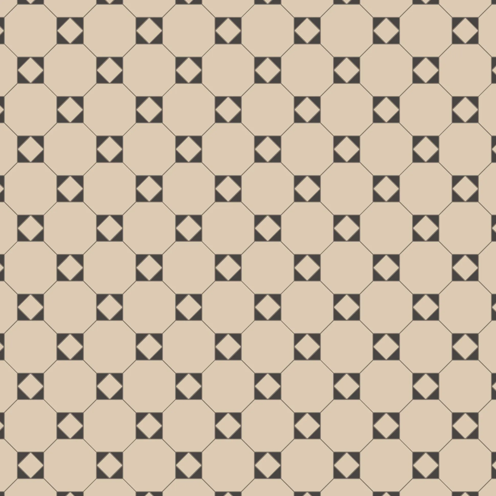 Klinker Victorian Floor Tiles mönster Arundel White / Black