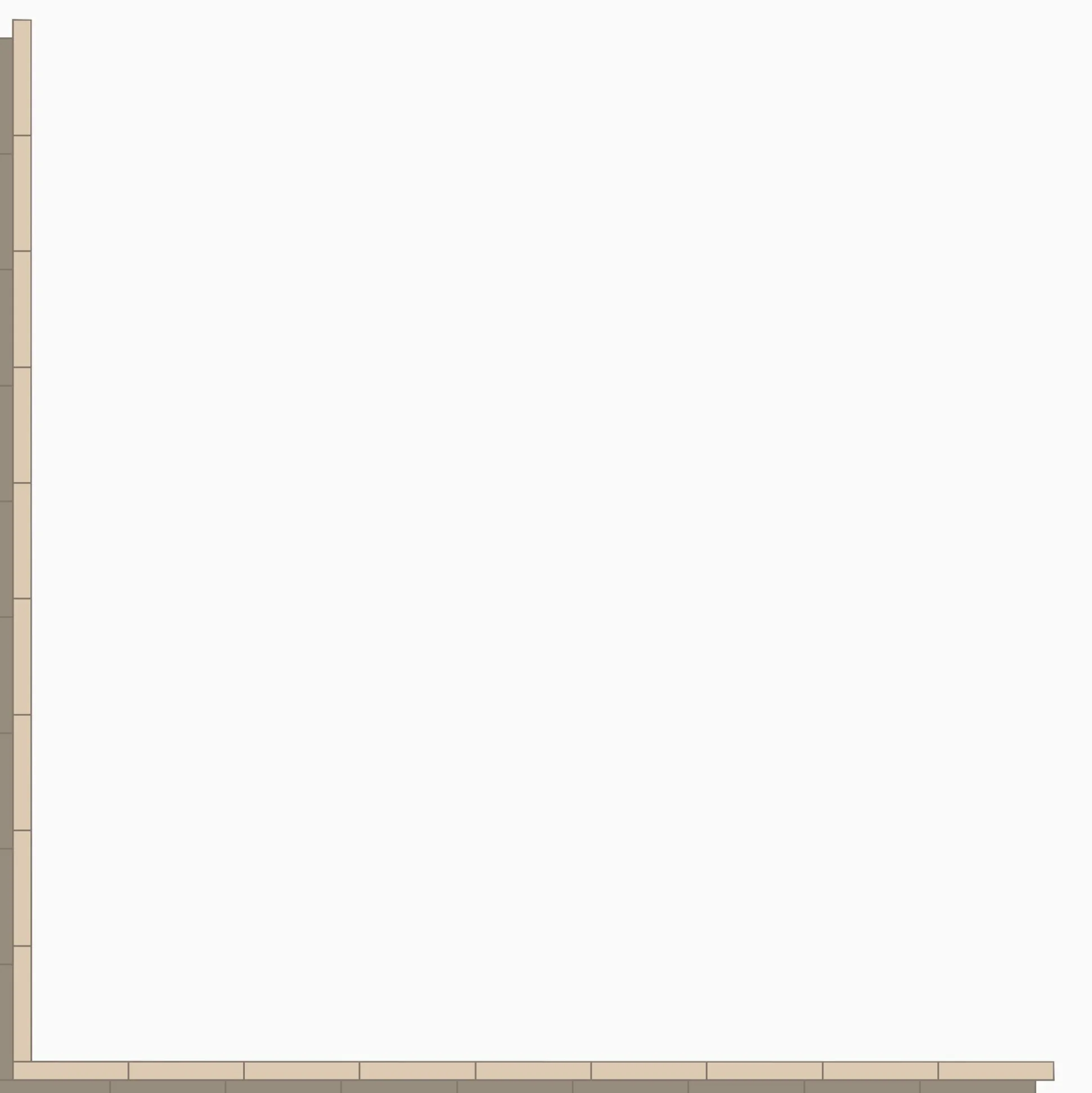 Klinker Victorian Floor Tiles bård Donner Holkham Dune / White