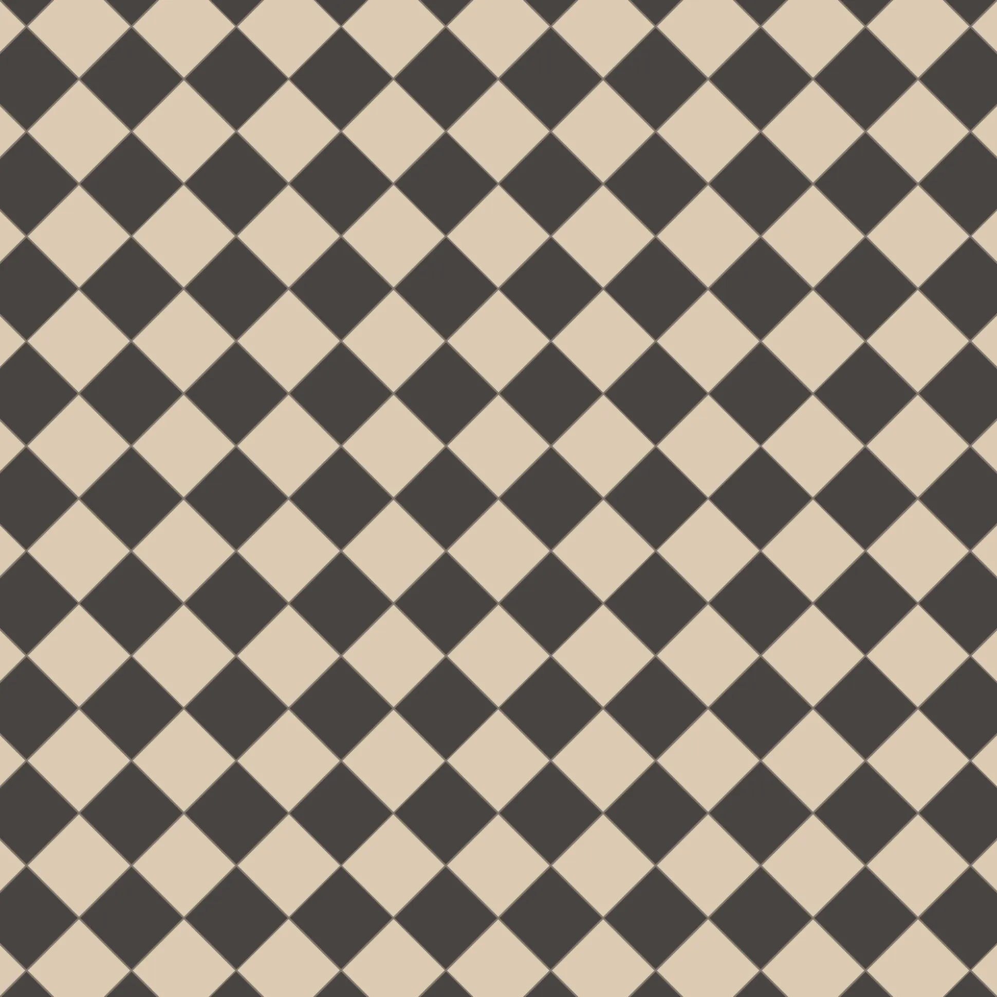 Klinker Victorian Floor Tiles mönster Funkis Black / White