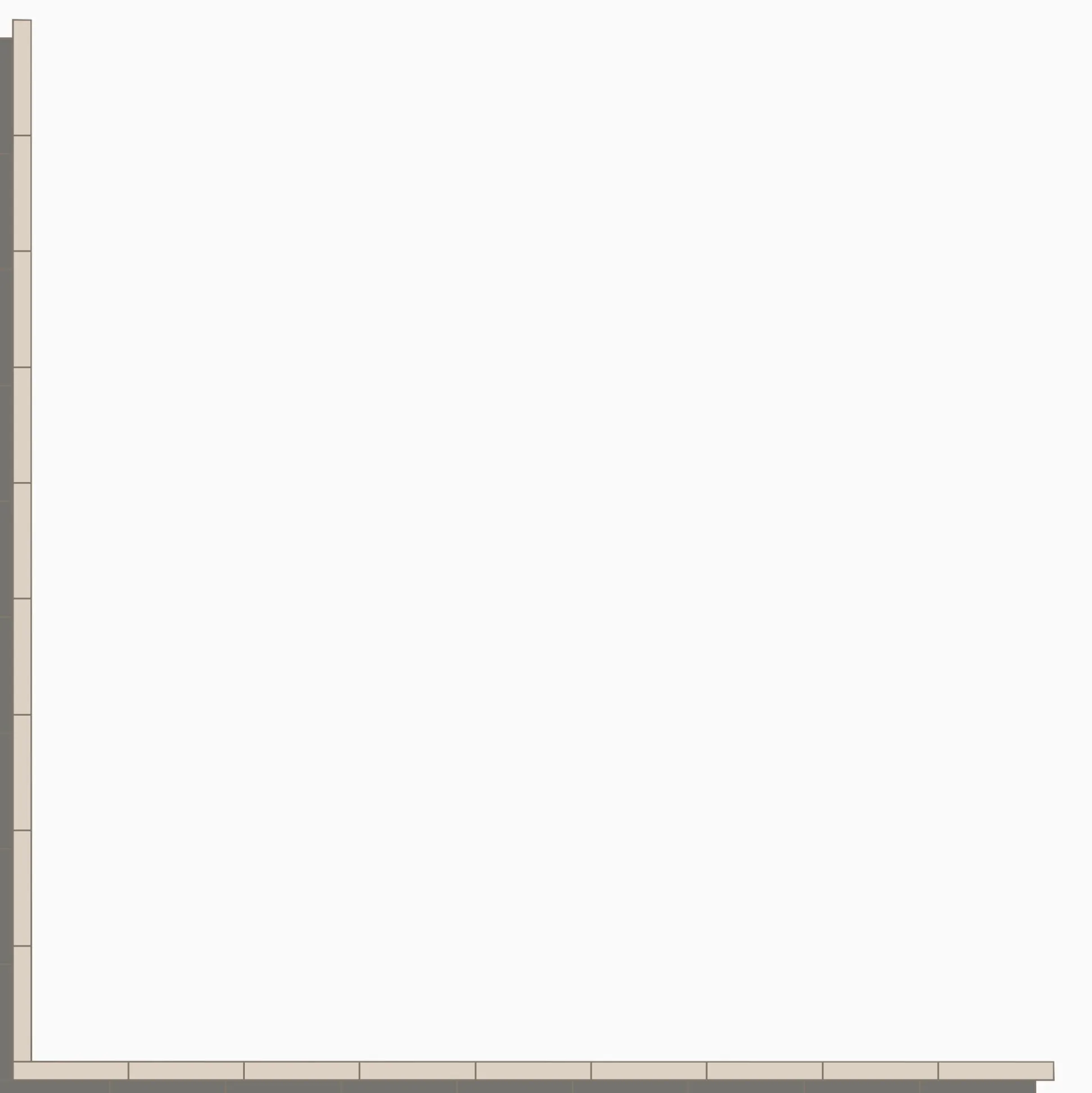 Klinker Victorian Floor Tiles bård Donner Revival Grey / Dover White
