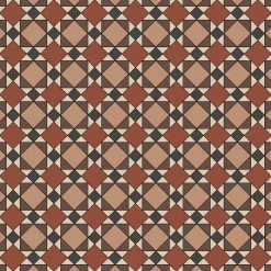 Klinker Victorian Floor Tiles mönster Lambeth Red / Buff / Black…