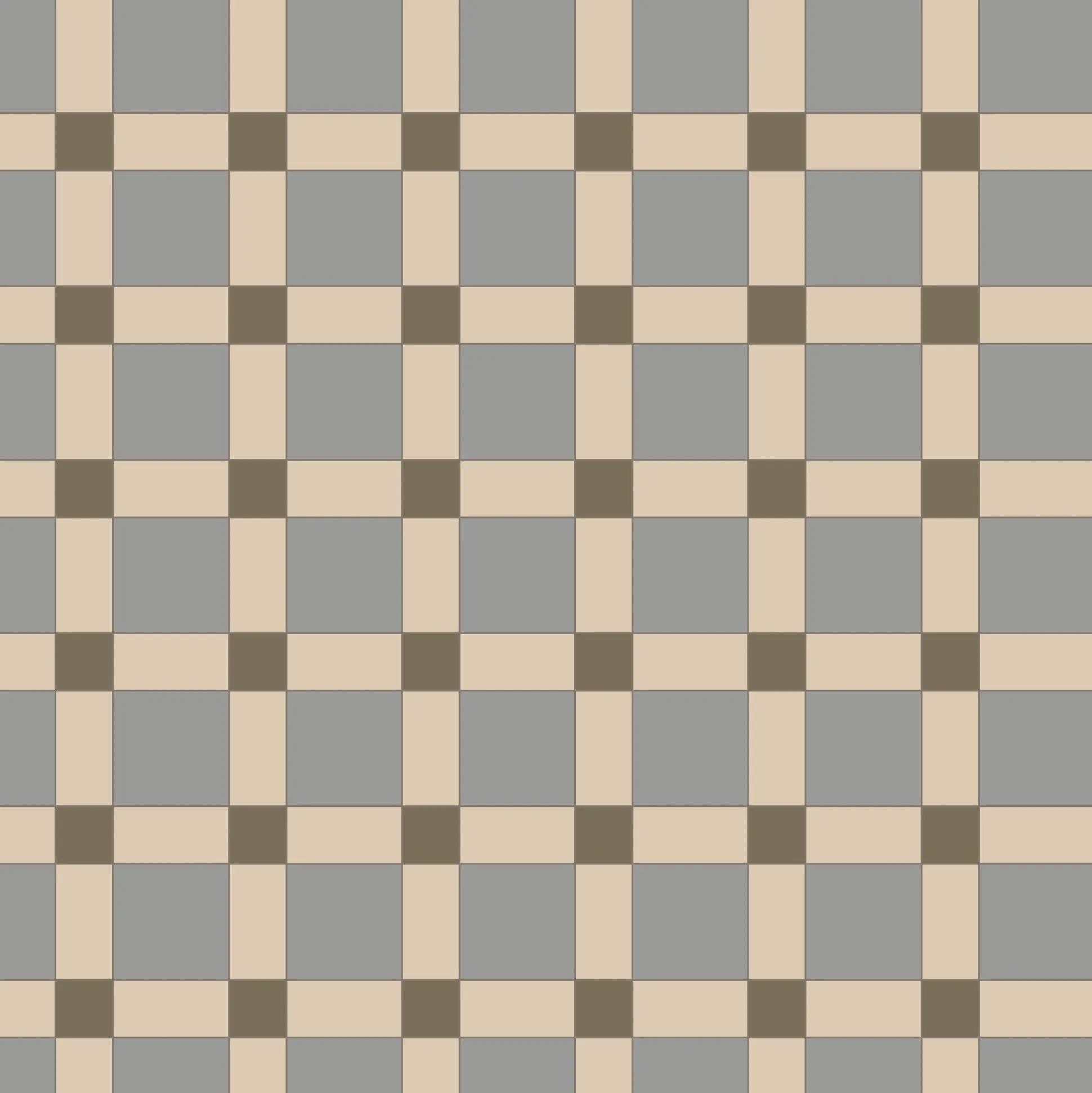 Klinker Victorian Floor Tiles mönster Edinburgh Grey / Green / White