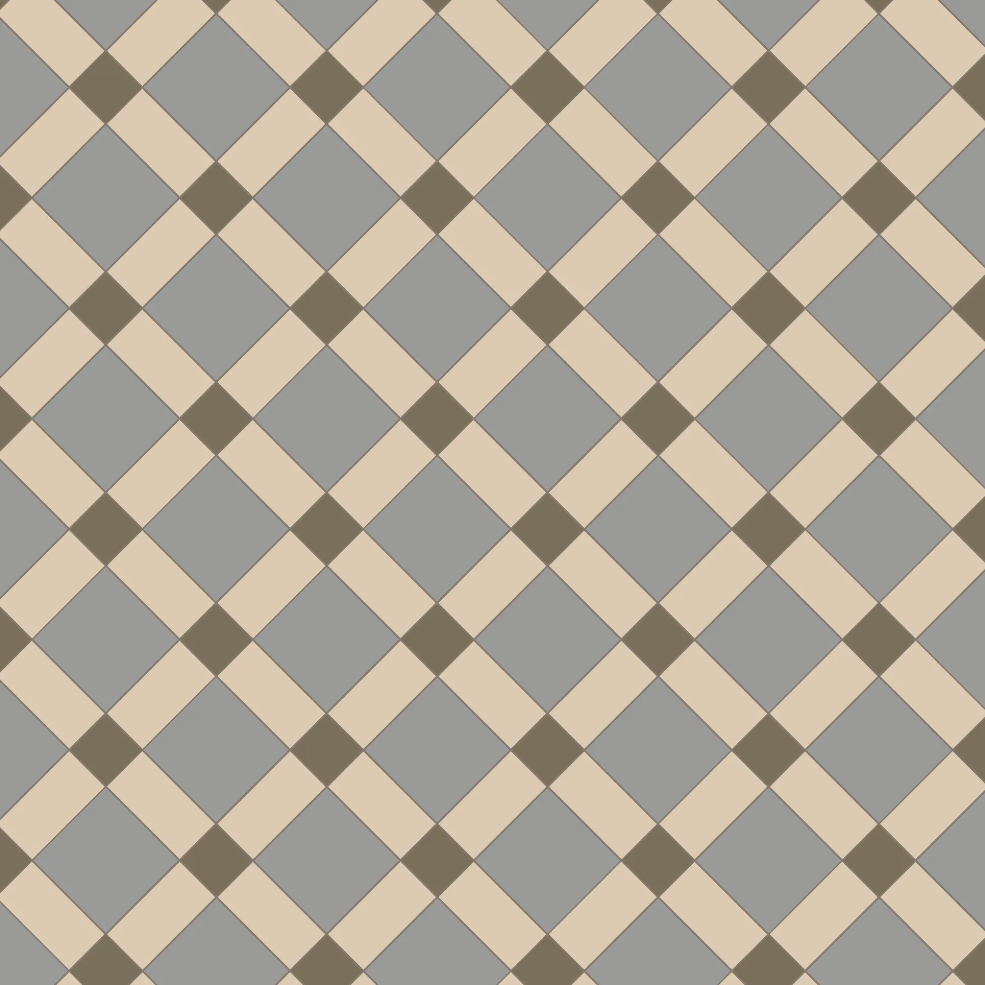 Klinker Victorian Floor Tiles mönster Edinburgh Grey / Green / White